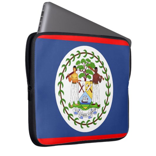 Symbol für das Flaggenland von Belize Laptopschutzhülle (Vorne Rechts)