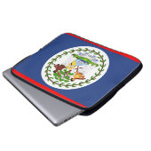 Symbol für das Flaggenland von Belize Laptopschutzhülle (Vorne Knopf)