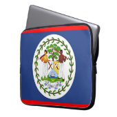 Symbol für das Flaggenland von Belize Laptopschutzhülle (Vorderseite Links)