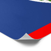 Symbol für das Flaggenland von Belize Poster (Ecke)
