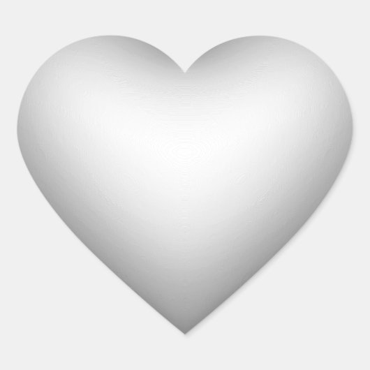 Symbol für das Herz im 3D-Stil Herz-Aufkleber (Vorderseite)
