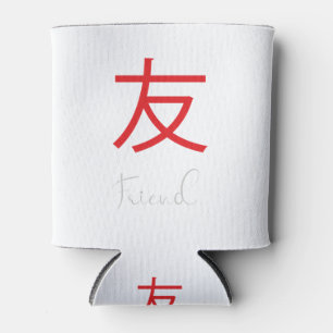 Symbol für das japanische Kanji für den Freund Dosenkühler