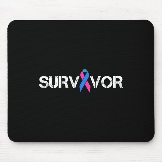 Symbol für das Krebsbewusstsein Mousepad (Vorne)