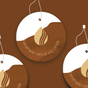 Symbol für das Logo des Earthy Candle-Produkts Geschenkanhänger