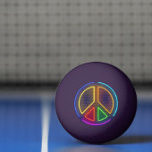 Symbol für das mehrfarbige Neonfriedzeichen Tischtennisball (Netto)
