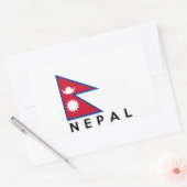 Symbol für das Nepal-Land Rechteckiger Aufkleber (Umschlag)