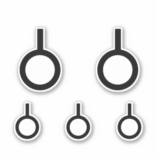 Symbol für das Neutroisgeschlecht Aufkleber (Vorderseite)