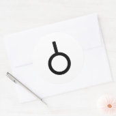 Symbol für das Neutroisgeschlecht Runder Aufkleber (Umschlag)