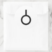 Symbol für das Neutroisgeschlecht Runder Aufkleber (Tasche)