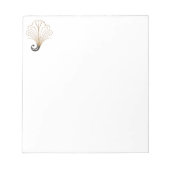 Symbol für das Pfauenlogo Notizblock (Vorderseite)