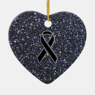 Symbol für das Schwarze Band-Bewusstsein Keramik Ornament