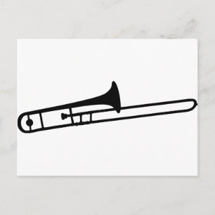 Symbol für das schwarze Posaune Postkarte