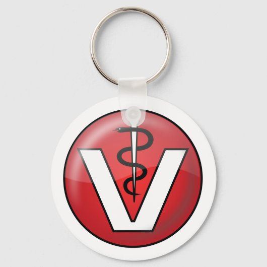 Symbol für das Symbol vetlogo_Vector_Clipart Schlüsselanhänger (Vorderseite)