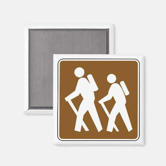 Symbol für das Wandergebiet Magnet (Vorderseite/Rückseite)