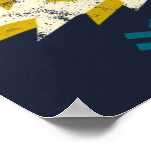 Symbol für das Zinogre-Kanji von Monster Hunter Wo Poster (Ecke)