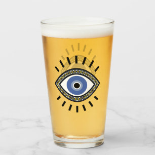 Symbol für den Augenschutz des Bösen, blaues Aug Glas