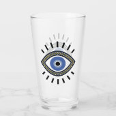 Symbol für den Augenschutz des Bösen, blaues Auge Glas (Rückseite)