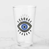 Symbol für den Augenschutz des Bösen, blaues Auge Glas (Vorderseite)