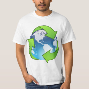 Symbol für den Crystal-Earth-Globus-recycle T-Shirt