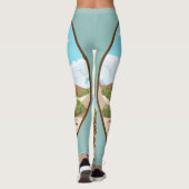 Symbol für den Frieden mit Olivenbaum in einem fre Leggings (Rückseite)
