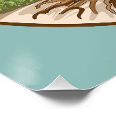 Symbol für den Frieden mit Olivenbaum in einem fre Poster (Ecke)