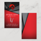 Symbol für den Hund zum Füttern | Futuristischer H Visitenkarte (Vorne/Hinten)