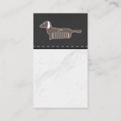 Symbol für den Hundeschleif aus Marmorstein | Lede Visitenkarte (Rückseite)