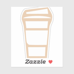 Symbol für den Kaffee-To-Go-Cup Aufkleber
