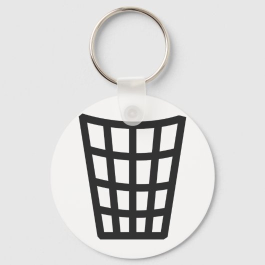 Symbol für den Mülleimer Schlüsselanhänger (Vorderseite)