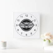 Symbol für den Rechnungswert Dollar Quadratische Wanduhr (Zuhause)