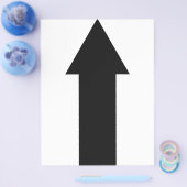 Symbol für den schwarzen Pfeil nach oben Flyer (Einzeln)