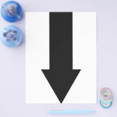 Symbol für den schwarzen Pfeil nach unten Flyer (Einzeln)