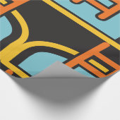 Symbol für den Swimmingpool Geschenkpapier (Ecke)