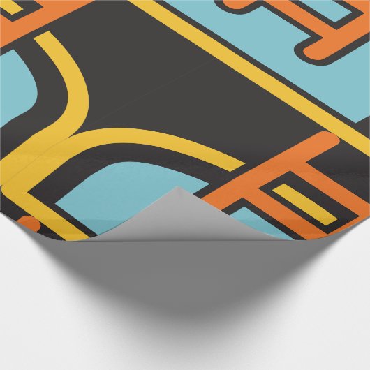 Symbol für den Swimmingpool Geschenkpapier (Ecke)