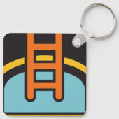 Symbol für den Swimmingpool Schlüsselanhänger (Rückseite)