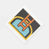 Symbol für den Swimmingpool Serviette (Ecke)