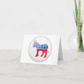 Symbol für die amerikanische Abstimmung Danke, Kar Dankeskarte (Vorderseite)