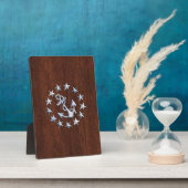 Symbol für die Ankerstars der nautischen Yacht Fotoplatte (Seite)