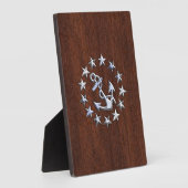 Symbol für die Ankerstars der nautischen Yacht Fotoplatte (Seite)