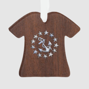 Symbol für die Ankerstars der nautischen Yacht Ornament