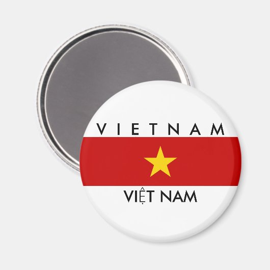 Symbol für die Bezeichnung der vietnam-Landesmarke Magnet (Vorderseite/Rückseite)