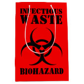 Symbol für die Biogefährdung infektiöser Abfälle Mittlere Geschenktüte (Vorderseite)