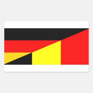 Symbol für die deutsche Landesflagge Rechteckiger Aufkleber