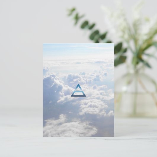 Symbol für die Elementluft Postkarte (Stehend Vorderseite)