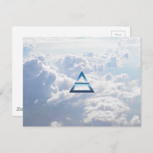 Symbol für die Elementluft Postkarte (Vorne/Hinten)