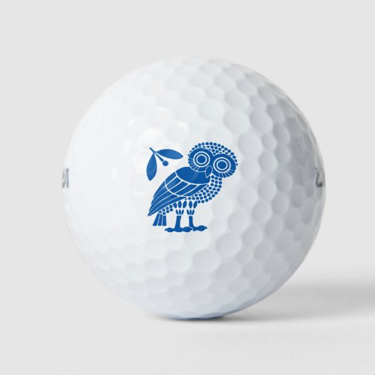 Symbol für die Eule bi für die Stadt Athen Golfball (Vorderseite)