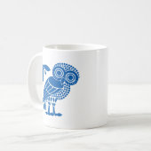 Symbol für die Eule bi für die Stadt Athen Kaffeetasse (Vorderseite Links)