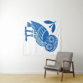 Symbol für die Eule bi für die Stadt Athen Wandteppich (Beispiel (Horizontal))