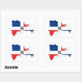 Symbol für die Flagge der Republik Domina Rechteckiger Aufkleber (Blatt)