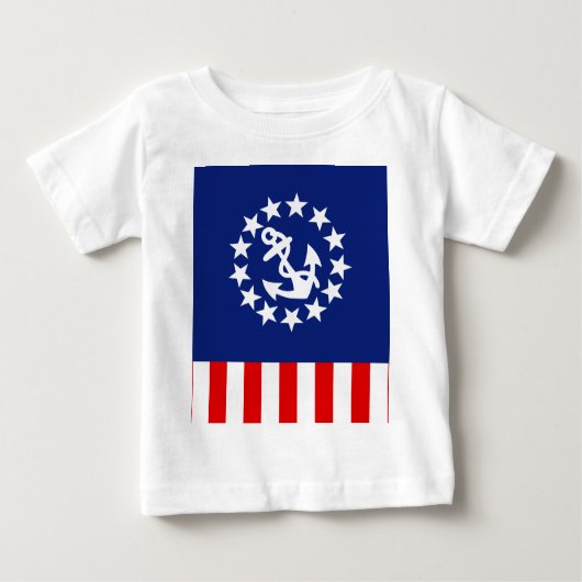 Symbol für die Flagge eines amerikanischen Schiffe Baby T-shirt (Vorderseite)